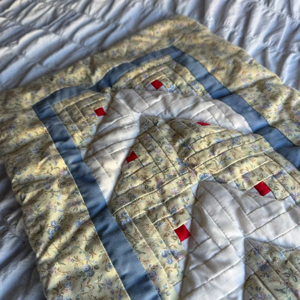 Handmade vintage quilted